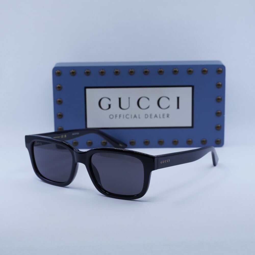 Gucci GG1583S 001 Square Sunglasses - Black\Grey